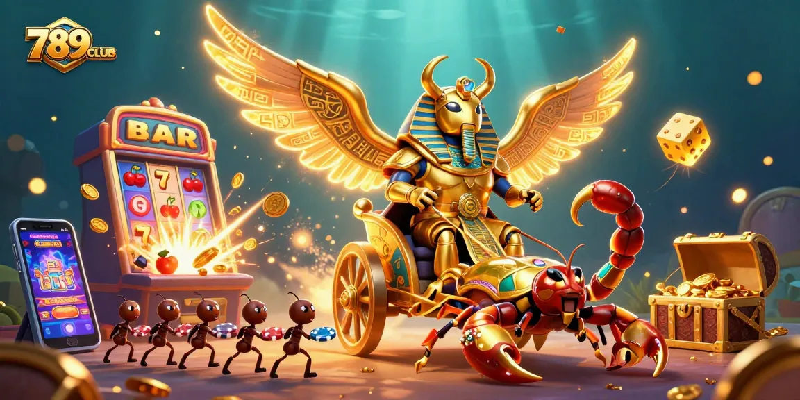 Experience 789CLUB's thrilling jackpot scene with vibrant characters and casino elements.